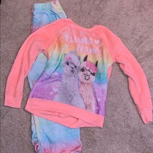 Rainbow, Pajama Llama Set from Justice